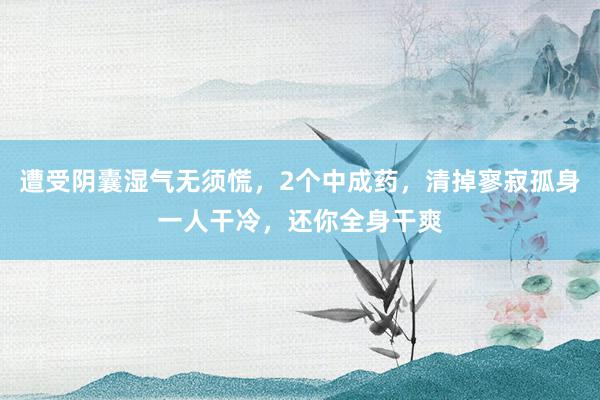 遭受阴囊湿气无须慌，2个中成药，清掉寥寂孤身一人干冷，还你全身干爽