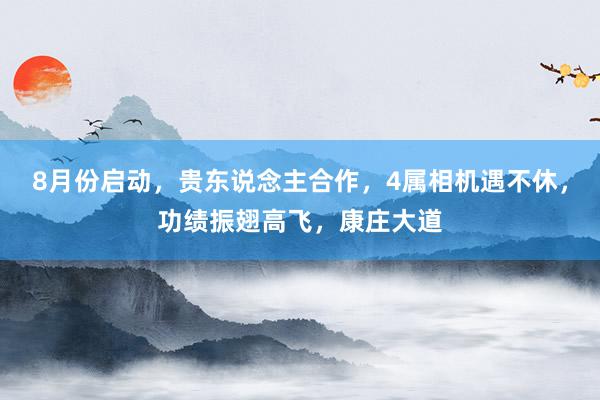 8月份启动，贵东说念主合作，4属相机遇不休，功绩振翅高飞，康庄大道