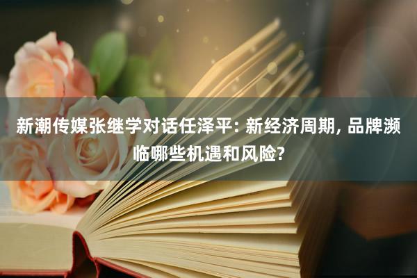 新潮传媒张继学对话任泽平: 新经济周期, 品牌濒临哪些机遇和风险?